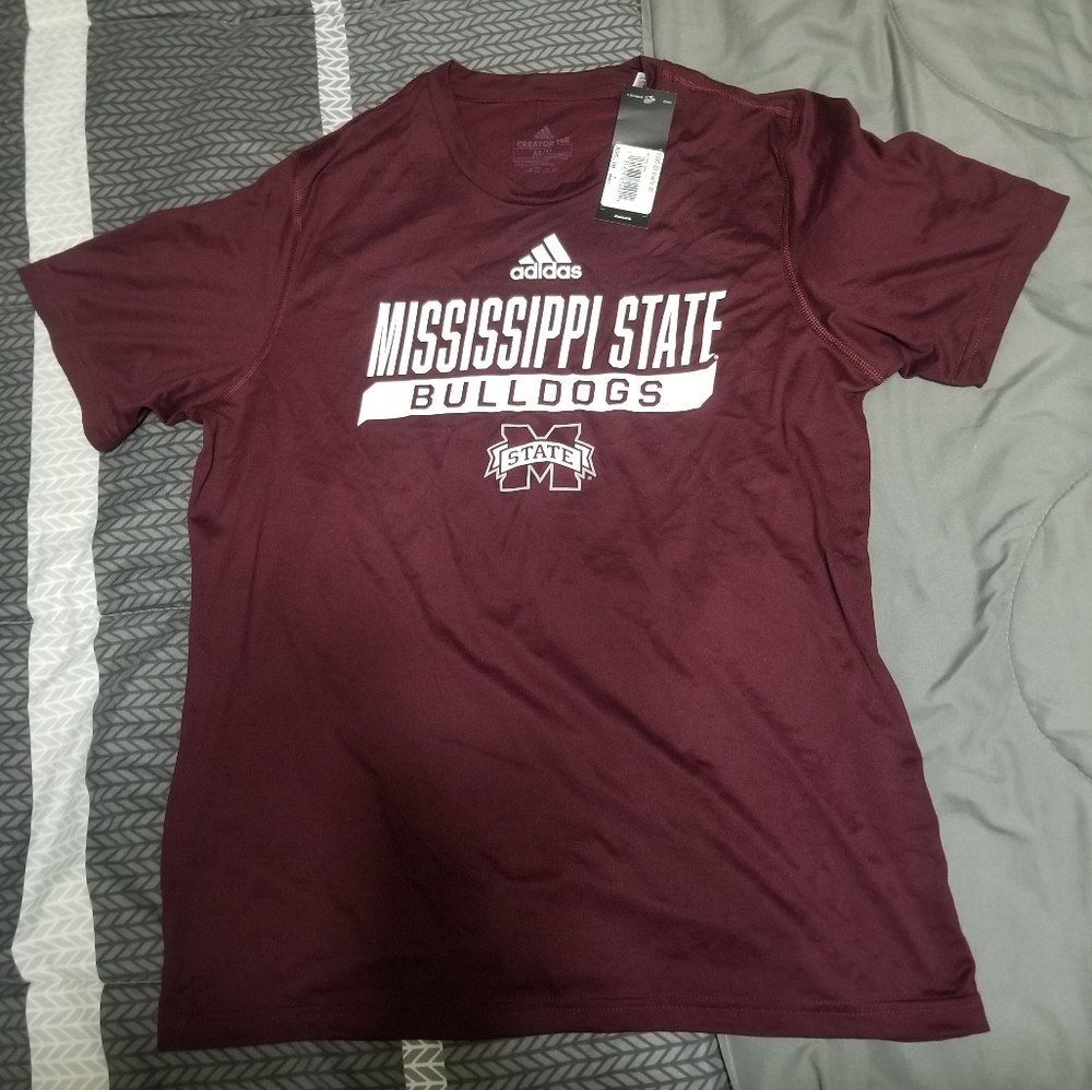 NWT Men's Adidas Mississippi State Bulldogs T-shirt